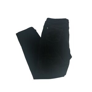 Buffalo David Bitton Supreme Black Corduroy Mid Rise Skinny Pants Womens 14/34